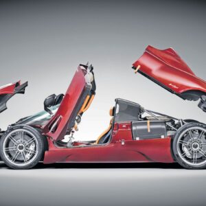 Pocher Pagani Utopia Coupé - Transkit Tomaso Iuele - rotes Carbon - 1:8