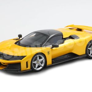 BBR Ferrari F80 diecast Giallo Tristrato with carbon wheels and wing - POLYFOAM PACK - 1/18