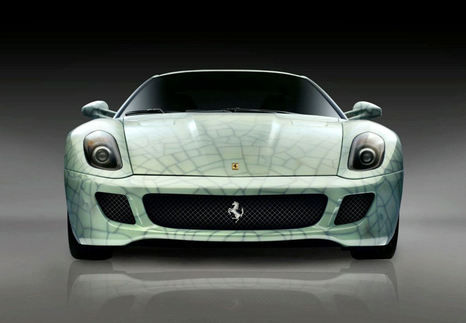 BBR Ferrari 599 GTB Fiorano Art Car Lu Hao Cracked Porcelain | 1:18