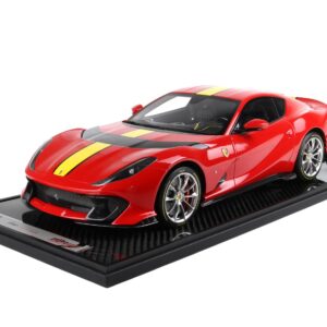 BBR Ferrari 812 Competizione Yellow Stripe - Rosso Corsa 322 Red | 1:12