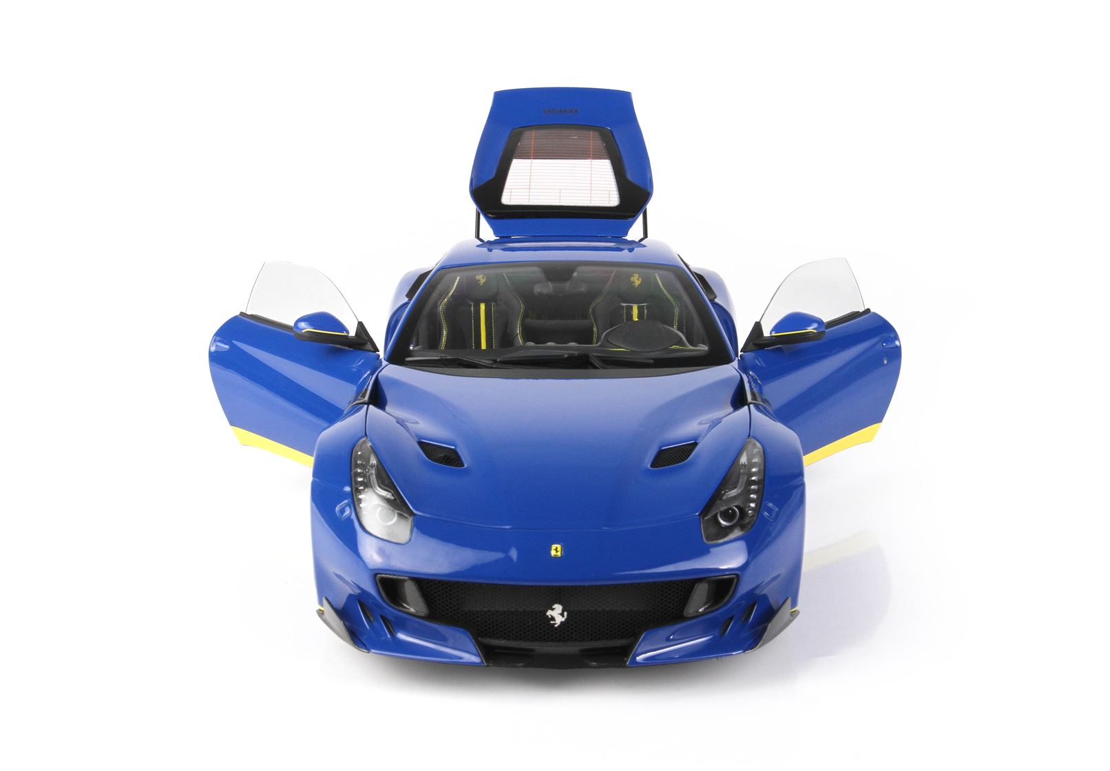 BBR Ferrari F12 TDF - Dino Blue / Yellow Details | 1:18 – Bild 3