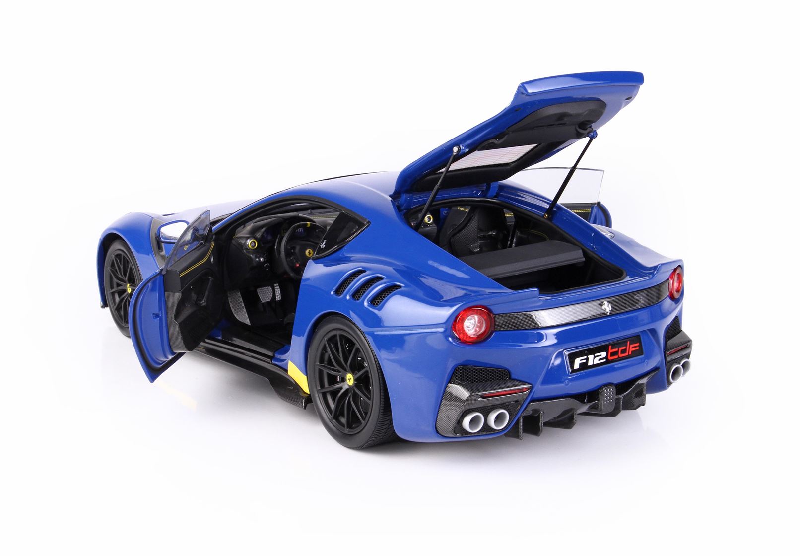 BBR Ferrari F12 TDF - Dino Blue / Yellow Details | 1:18 – Bild 5