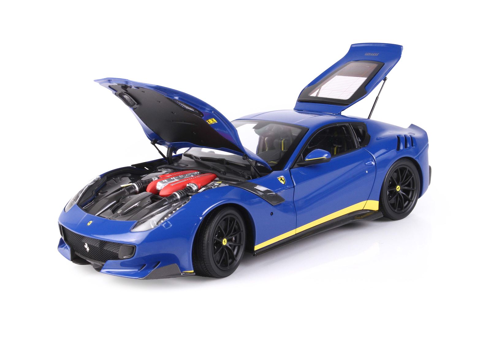 BBR Ferrari F12 TDF - Dino Blue / Yellow Details | 1:18 – Bild 2