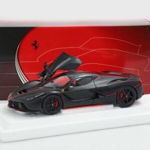 BBR Ferrari LaFerrari Fernando Alonso - Negro Mate con Rayas Rojas | 1:18