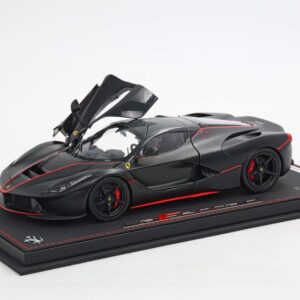 BBR Ferrari LaFerrari Fernando Alonso - Matt Black with Red Stripes | 1:18