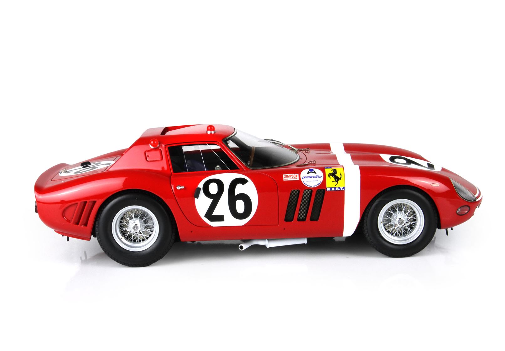 BBR Ferrari 250 GTO 24 H Le Mans 1964 S/N 5571 GT Car N. 26 Hugus - Rosinski | 1:18 – Bild 5