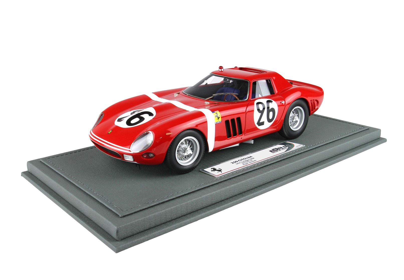 BBR Ferrari 250 GTO 24 H Le Mans 1964 S/N 5571 GT Car N. 26 Hugus - Rosinski | 1:18