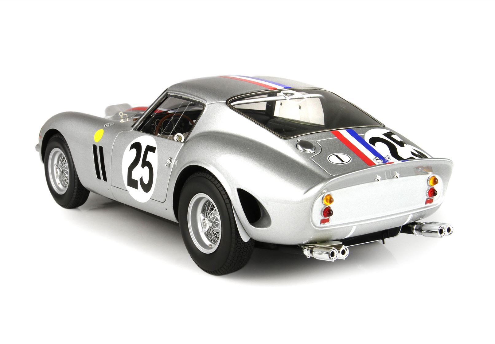 BBR Ferrari 250 GTO 24h Le Mans 1963 Car No. 25 Night Version - Metallic Grey | 1:18 – Bild 4
