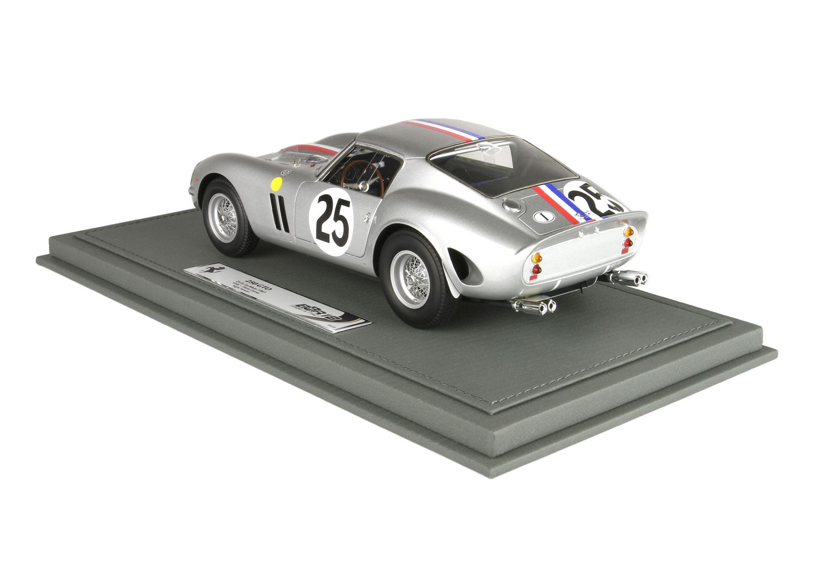 BBR Ferrari 250 GTO 24h Le Mans 1963 Car No. 25 Night Version - Metallic Grey | 1:18 – Bild 2