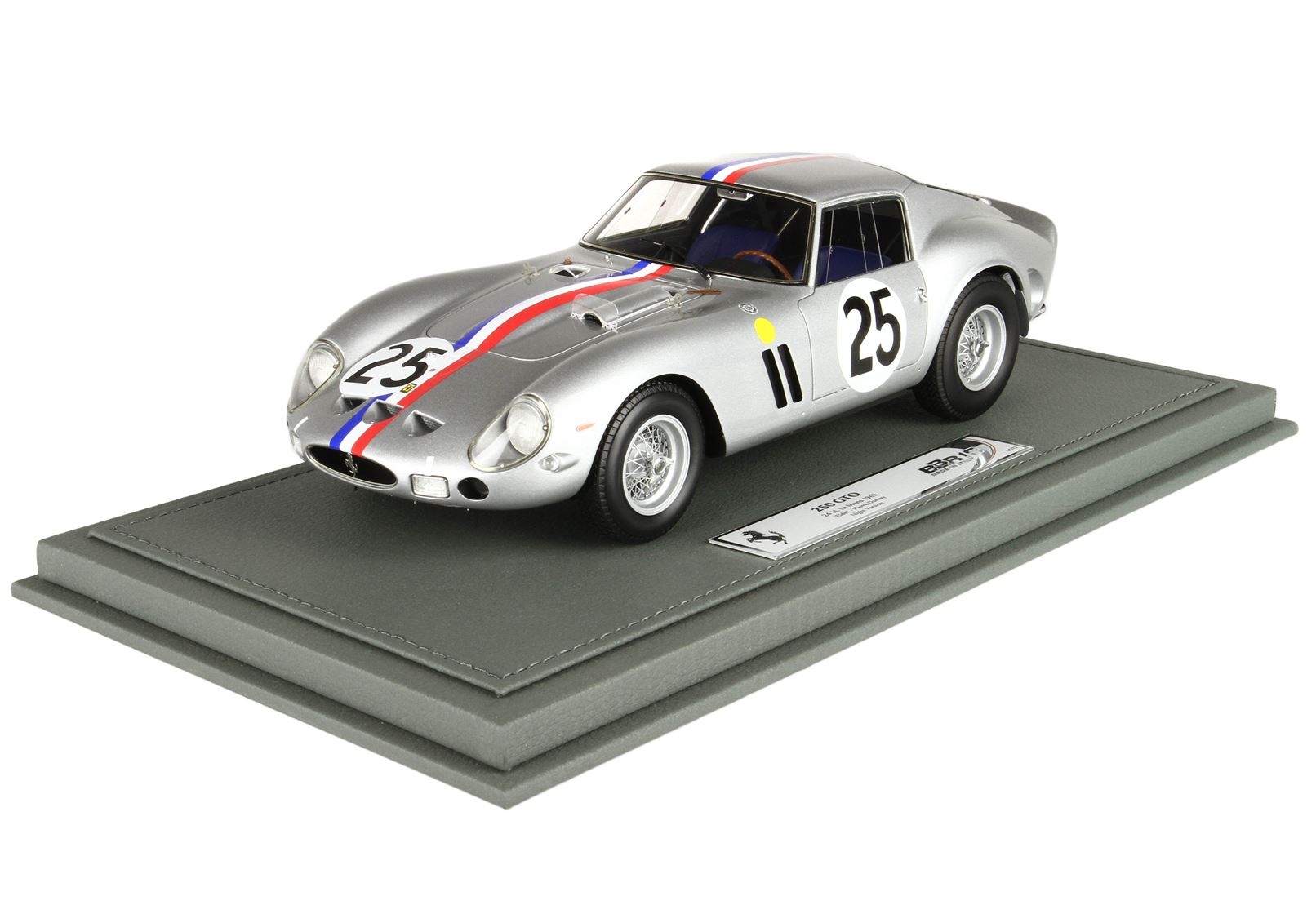 BBR Ferrari 250 GTO 24h Le Mans 1963 Car No. 25 Night Version - Metallic Grey | 1:18