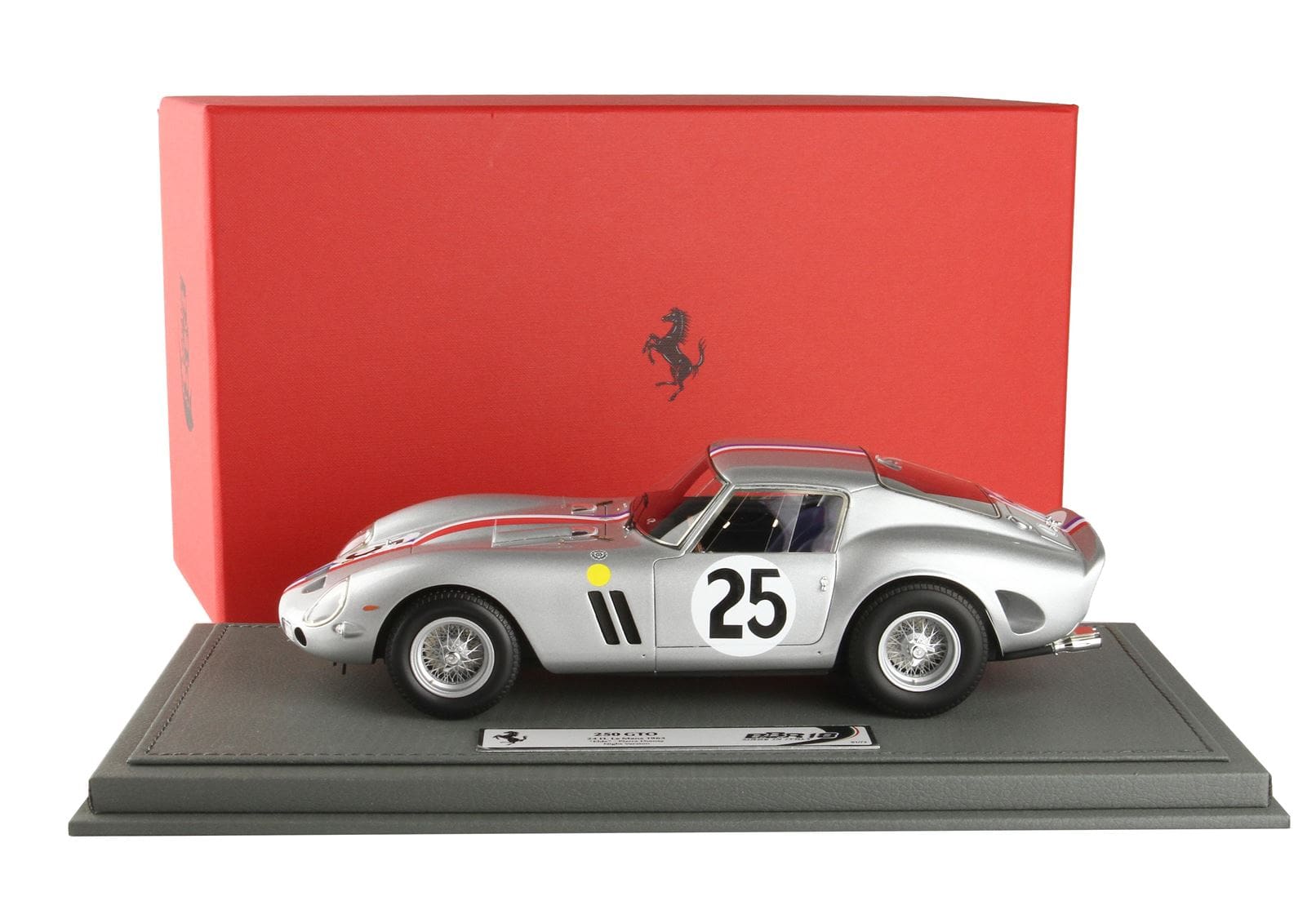 BBR Ferrari 250 GTO 24h Le Mans 1963 Car No. 25 Night Version - Metallic Grey | 1:18 – Bild 6
