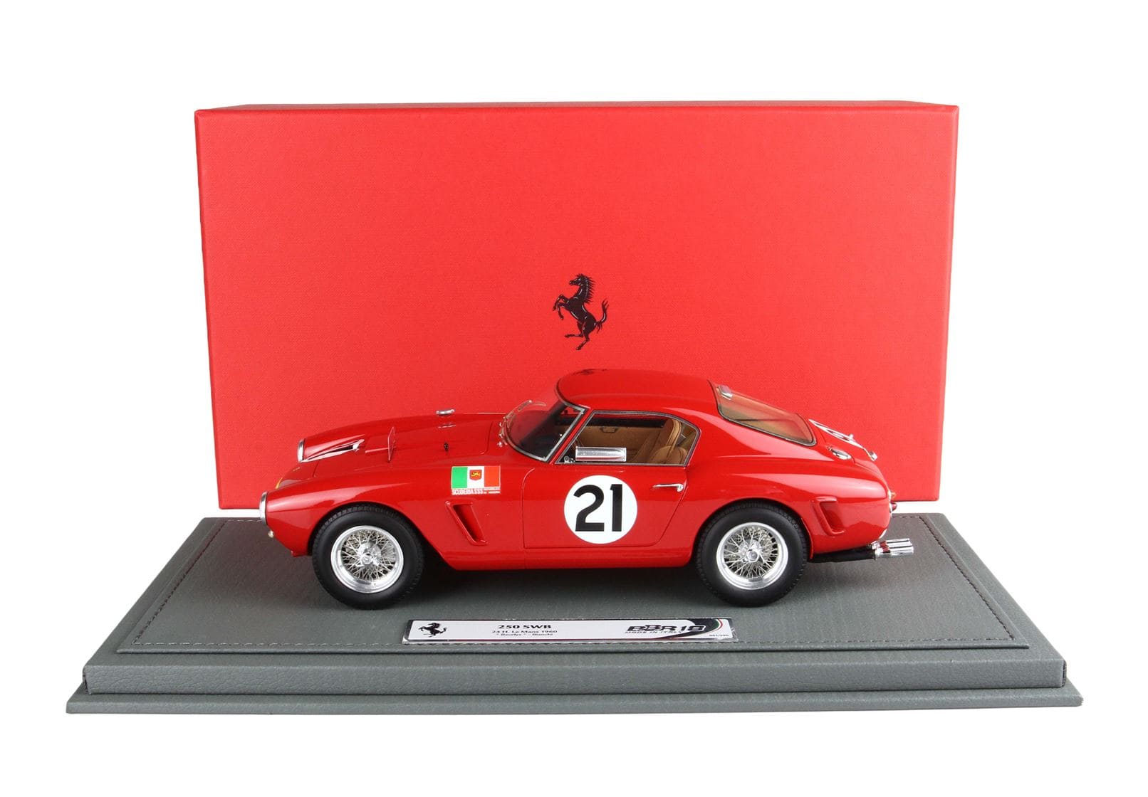 BBR Ferrari 250 SWB 24H Le Mans 1960 Car No. 21 Beurlys - Bianchi | 1:18 - Image 6
