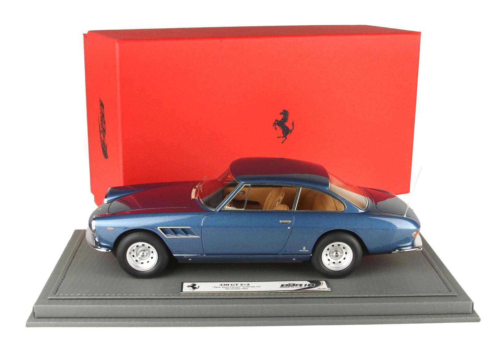 BBR Ferrari 330 GT 2+2 S/N 7161 GT Enzo Ferrari Personal Car - Metallic Blue | 1:18 – Bild 7