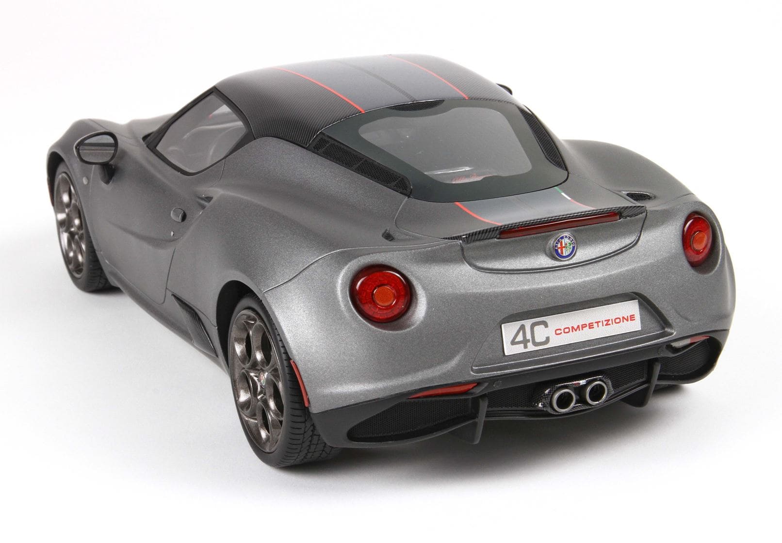 BBR Alfa Romeo 4C Competizione - Matte Vesuvio Grey | 1:18 - Image 3