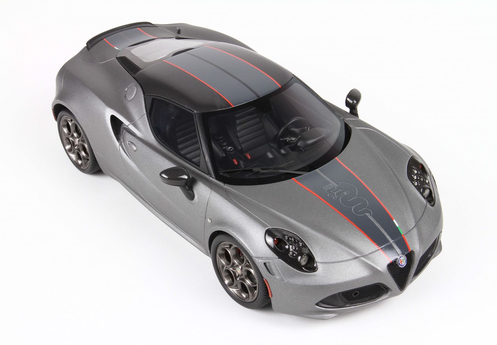 BBR Alfa Romeo 4C Competizione - Matte Vesuvio Grey | 1:18 - Image 8