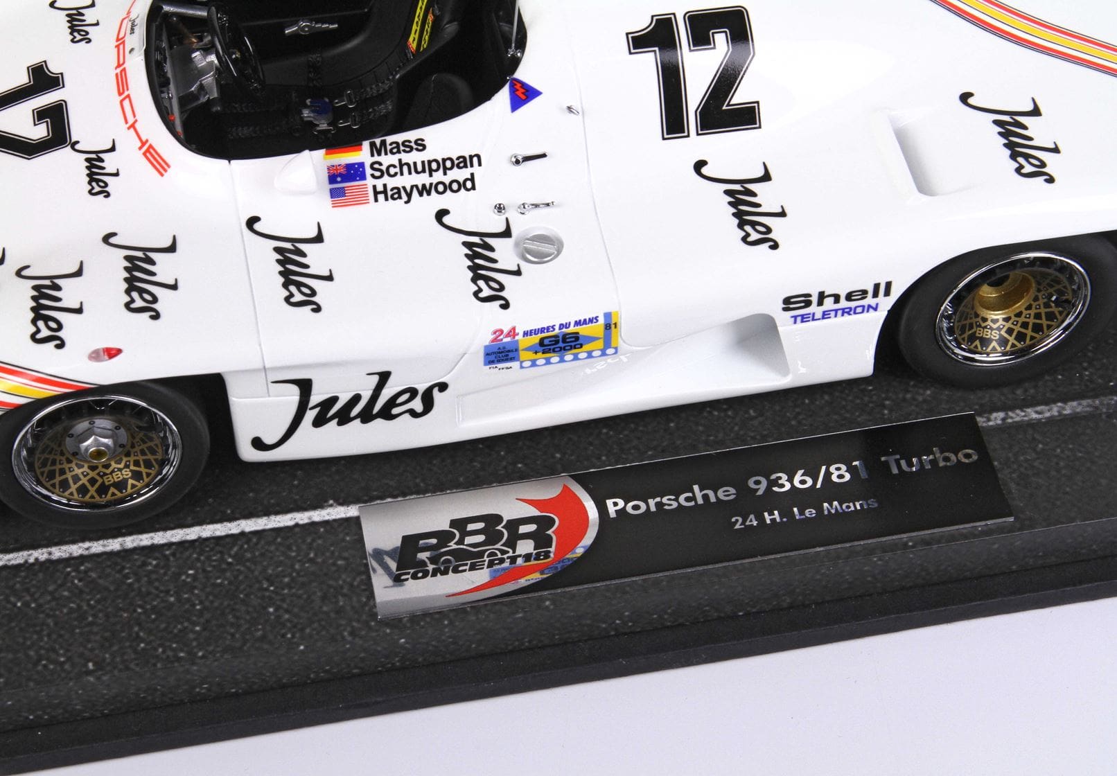 BBR Porsche 936/81 Turbo 24h Le Mans 1981 Mass-Schuppan-Haywood N° 12 | 1:18 - Immagine 19