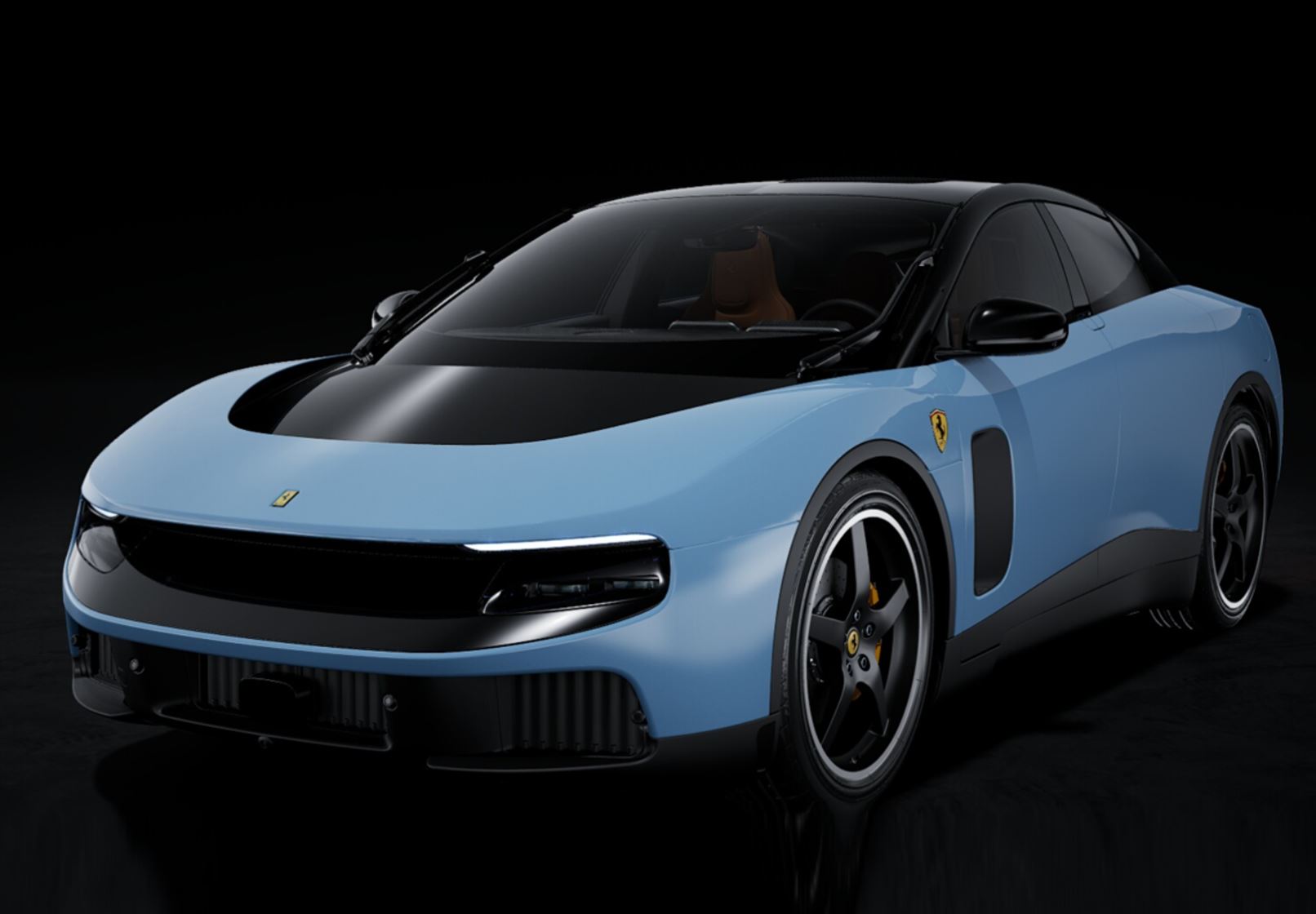 BBR Ferrari Luce Panoramic Roof - La Plata Blue | 1:18 – Bild 2