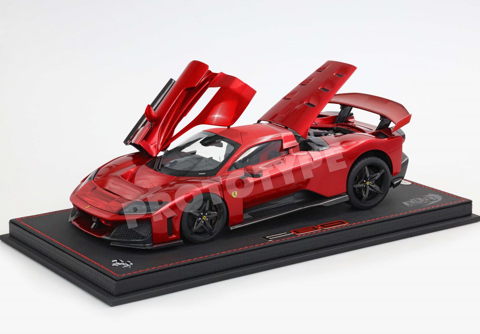 BBR Ferrari F80 Cerchi Carbonio Muso Rosso Luxury Pack - Supercar Red | 1:18 - Immagine 2