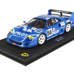 BBR فيراري F40 LM 24 ساعة لومان 1996 Pilot Pen Racing #56 - أزرق | 1:18