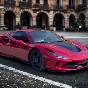 BBR Ferrari F8 Tributo With Black Stripe - Fire Red | 1:18