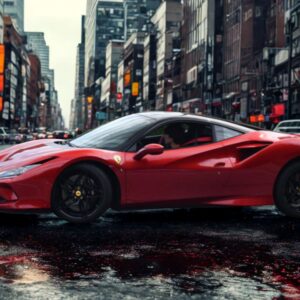 BBR Ferrari F8 Tributo - Fire Red with Gloss Black Roof | 1:18