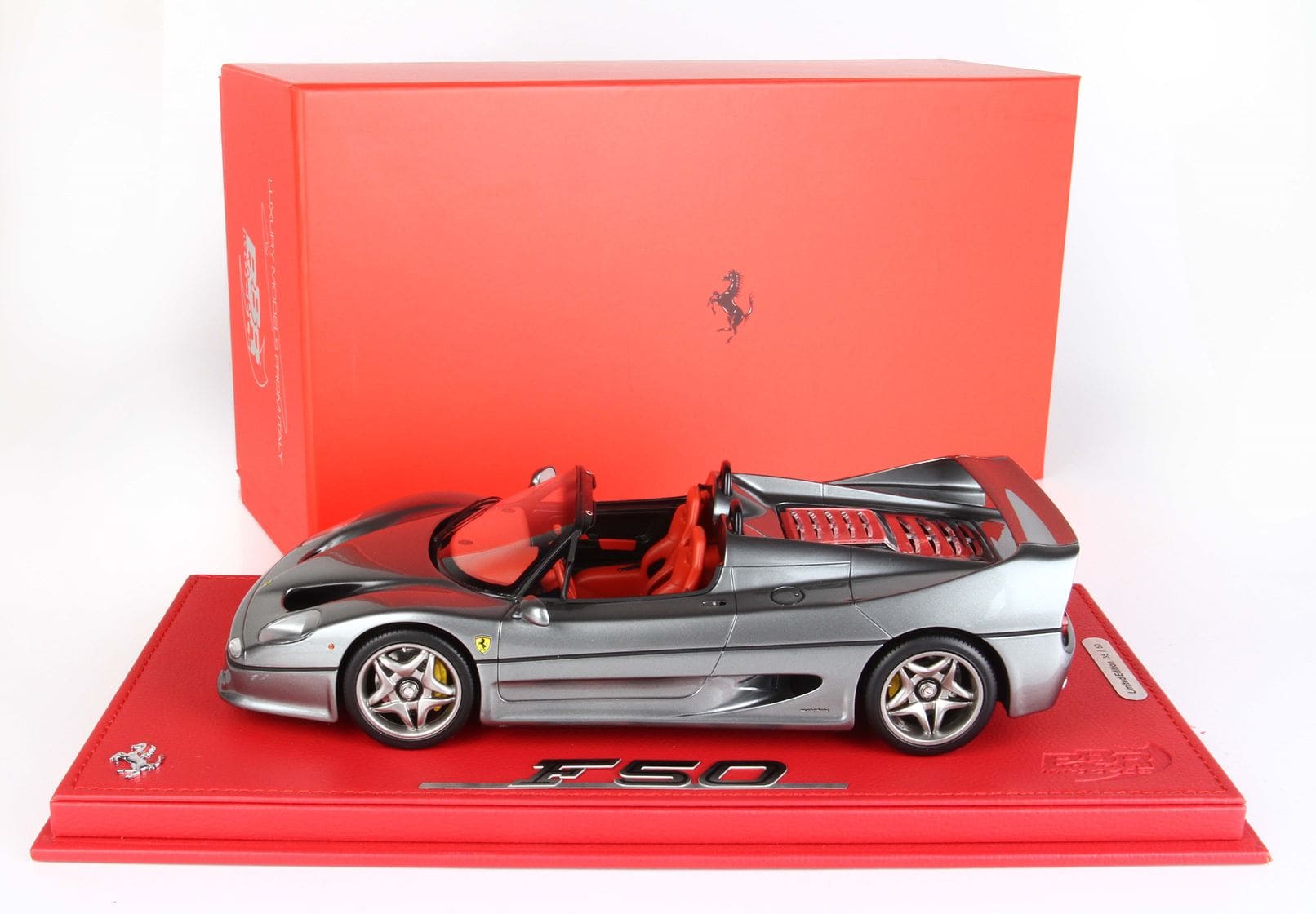 BBR Ferrari F50 1995 Spider Version - Metallic Iron Grey | 1:18