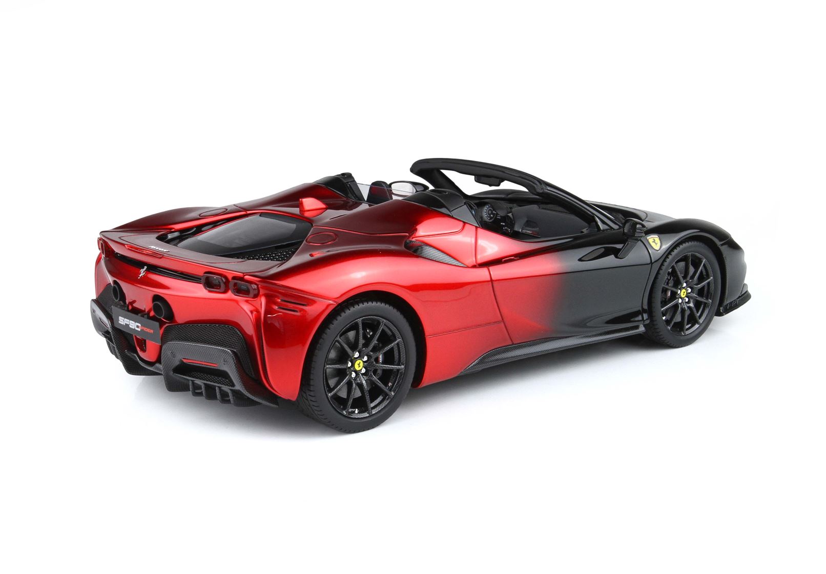 BBR Ferrari SF90 Spider - Magma Red / Black | 1:18 - Imagen 4