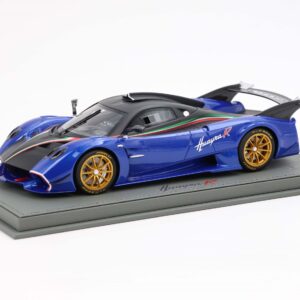 BBR Pagani Huayra R - Matte Black and French Blue | 1:18