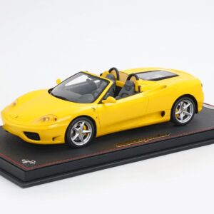 BBR Ferrari 360 Modena Spider Cambio automático - Amarillo Modena - Negro | 1:18
