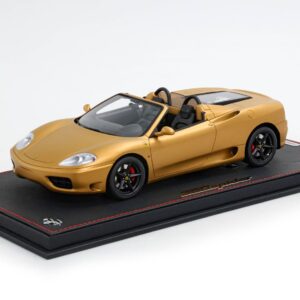 BBR Ferrari 360 Modena Spider Cambio Automático (Rejilla Trasera Challenge) - Oro Mate / Negro | 1:18