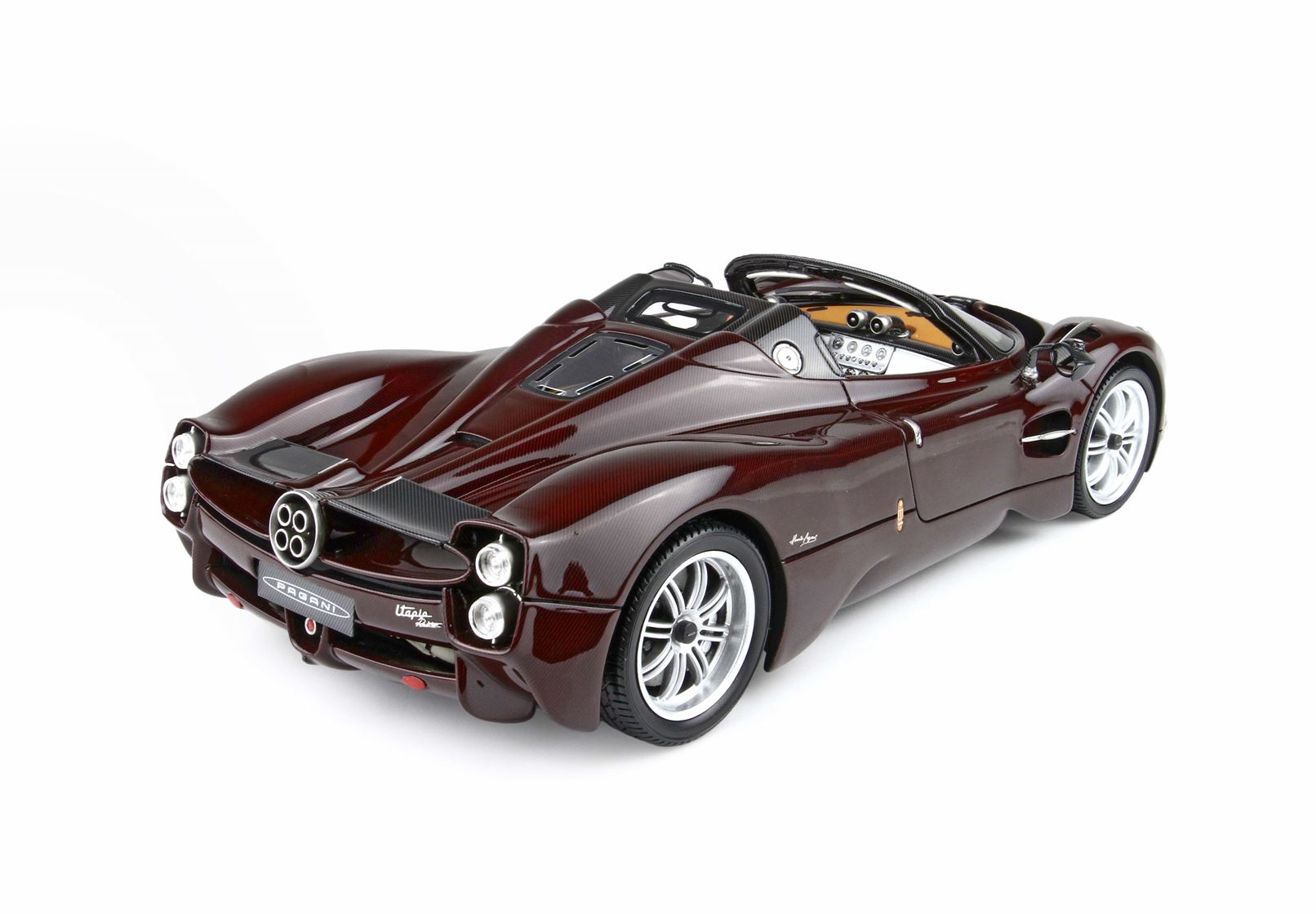 BBR Pagani Utopia Roadster Habanero Pebble Beach Launch Car - Full Carbon Red | 1:18 – Bild 5