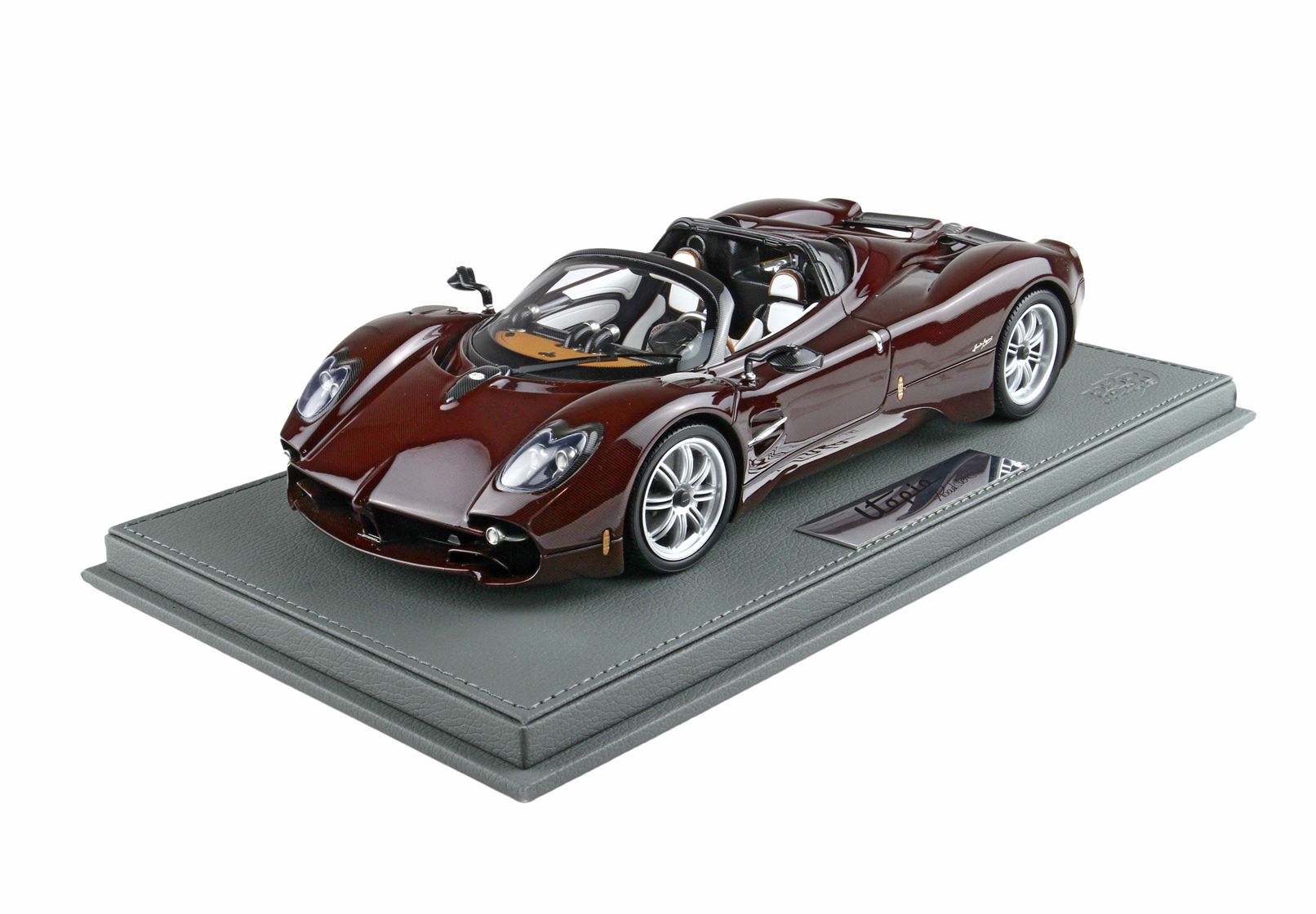 BBR Pagani Utopia Roadster Habanero Pebble Beach Launch Car - Full Carbon Red | 1:18