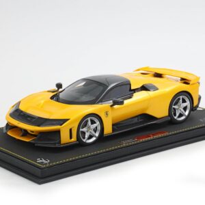 BBR Ferrari F80 Opcional Carbonio - Amarillo Triple Capa | 1:18