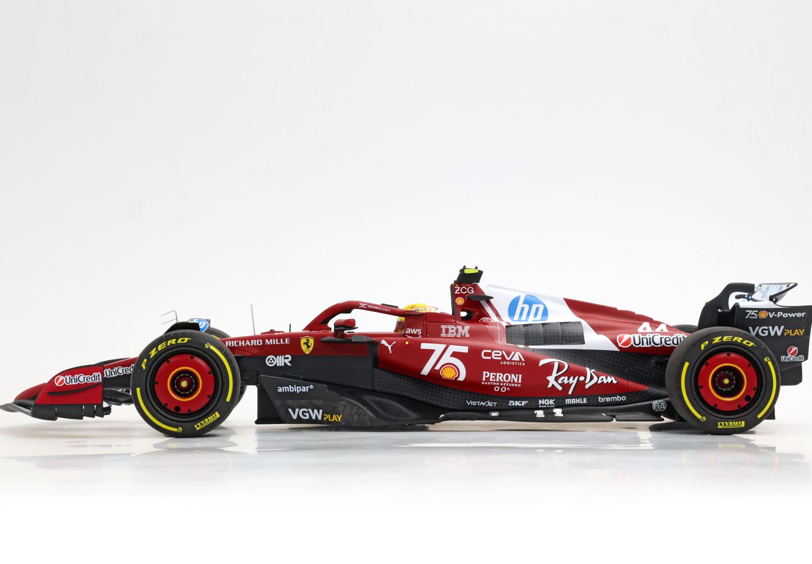 BBR フェラーリ SF25 モナコGP 2025 シェル75周年記念カラーリング