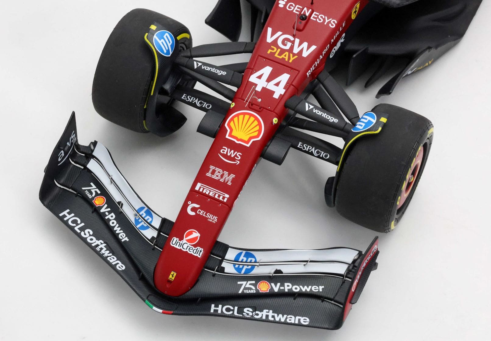 BBR Ferrari SF25 Monaco GP 2025 Shell 75 Years Livery Lewis Hamilton | 1:18 - Image 5