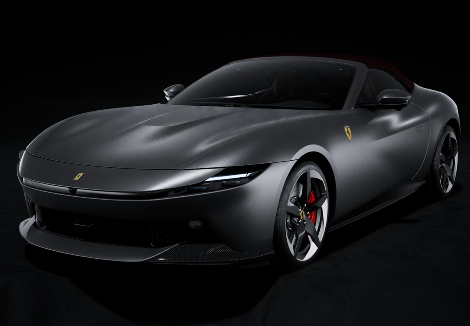 BBR Ferrari Amalfi Spider - Matte Silverstone Grey | 1:18