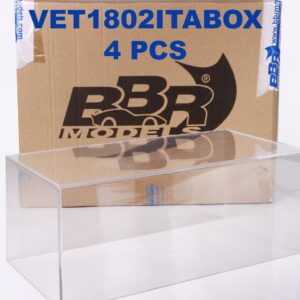 Vitrine BBR Plexiglass (lot de 4) - Transparent | 1:18