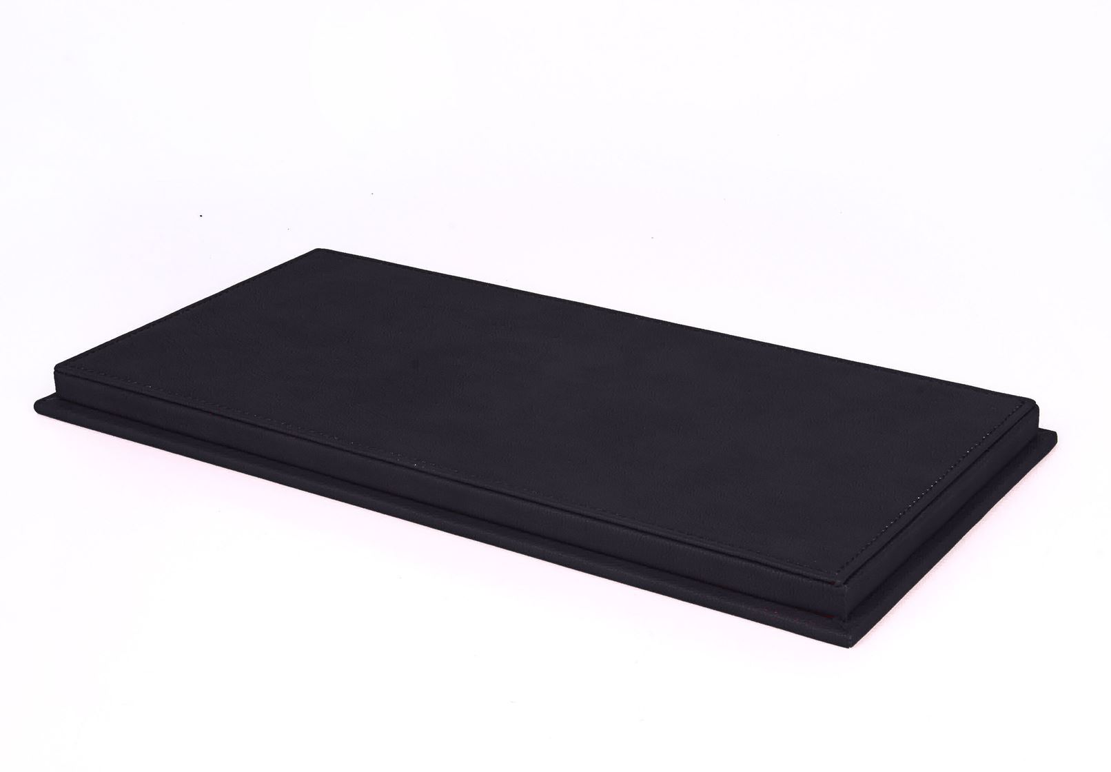 BBR Vitrine Display Case Eco-Leather Base 4 pcs box - Black | 1:18 - Image 2