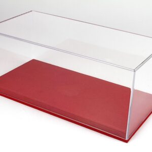 Vitrine BBR Alcantara Base Coutures Rouges - Rouge | 1:18