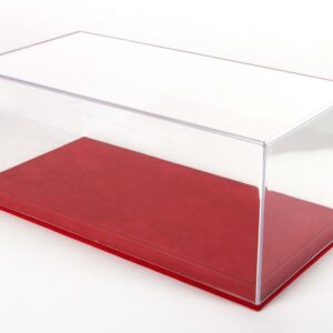 BBR Vitrine Alcantara Base Coutures Rouges - Noir | 1:18