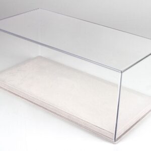 Boîtier d'exposition BBR Base Blanche Alcantara - Blanc | 1:18