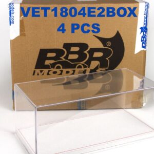 BBR Showcase Beige Clair Alcantara Base Coutures Rouges (Boîte 4 Pcs) | 1:18