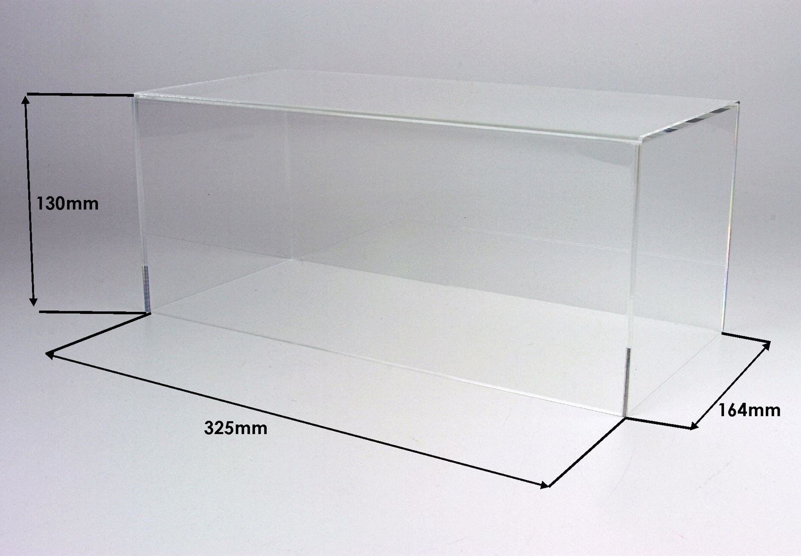 BBR Display Case Plexiglass (Set of 4) - Clear | 1:18 - Image 3