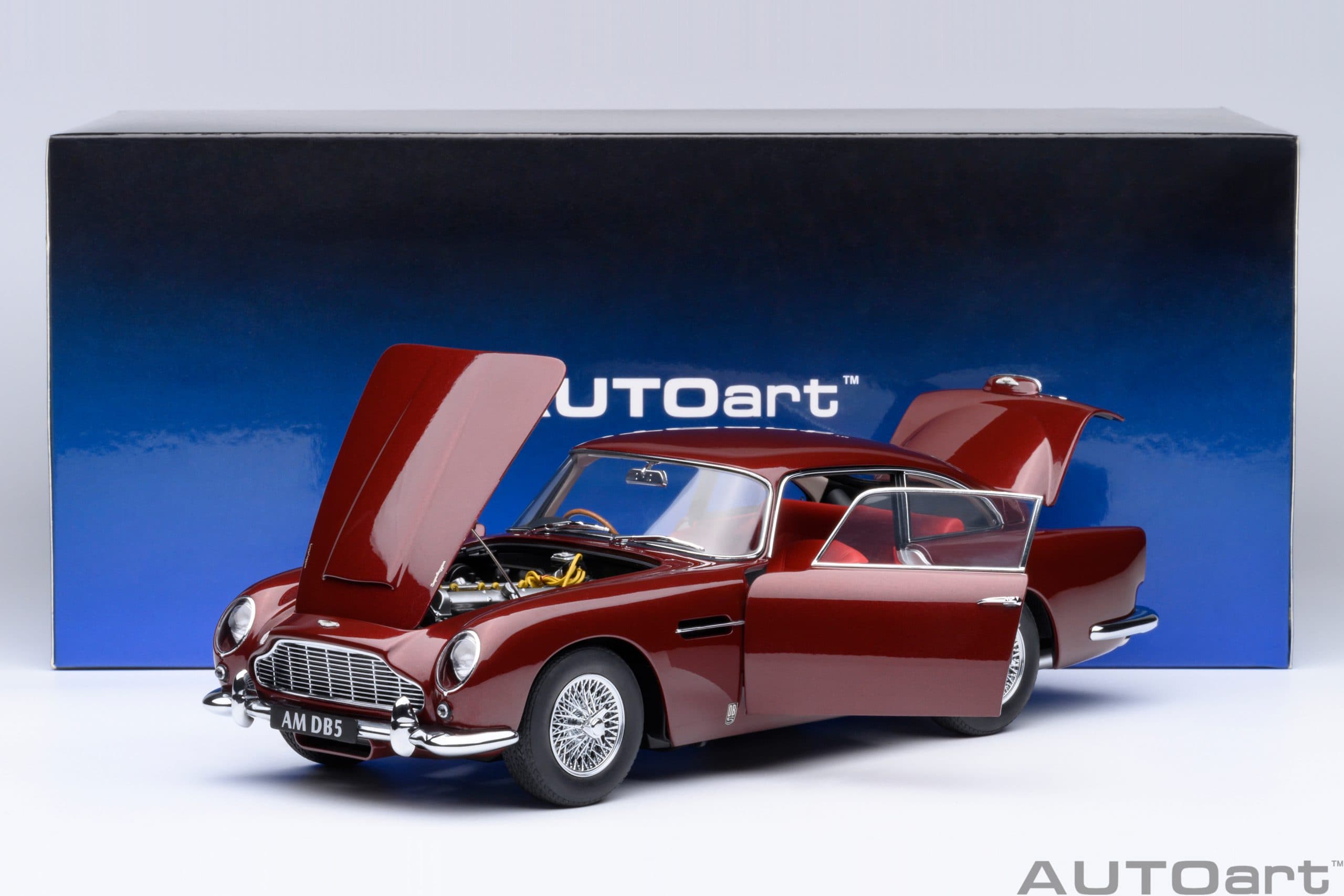 AUTOart Aston Martin DB5 1964 1:18 - Dubonnet Rosso - Image 21
