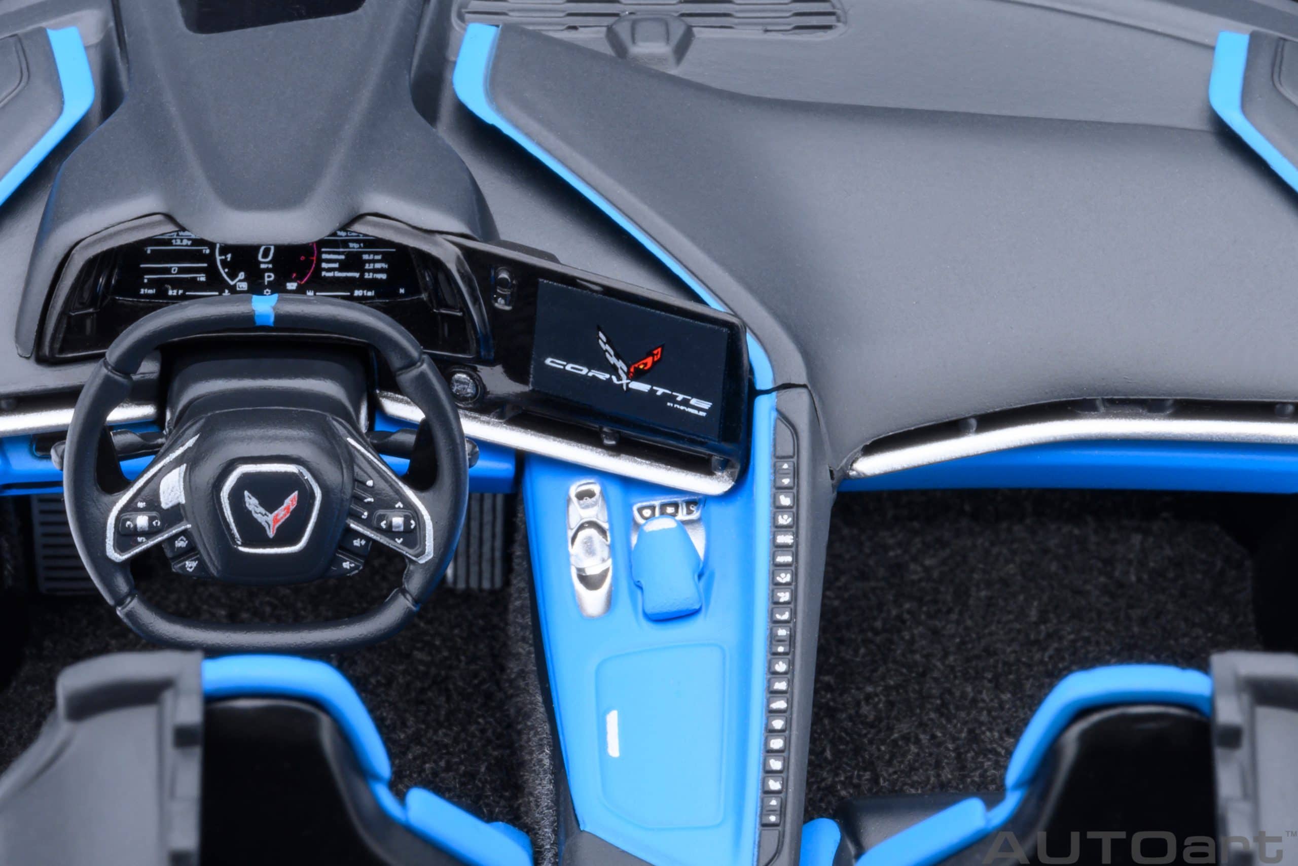 AUTOart Chevrolet Corvette C8 Stingray Z51 2020 1:18 - Rapid Blue – Bild 16
