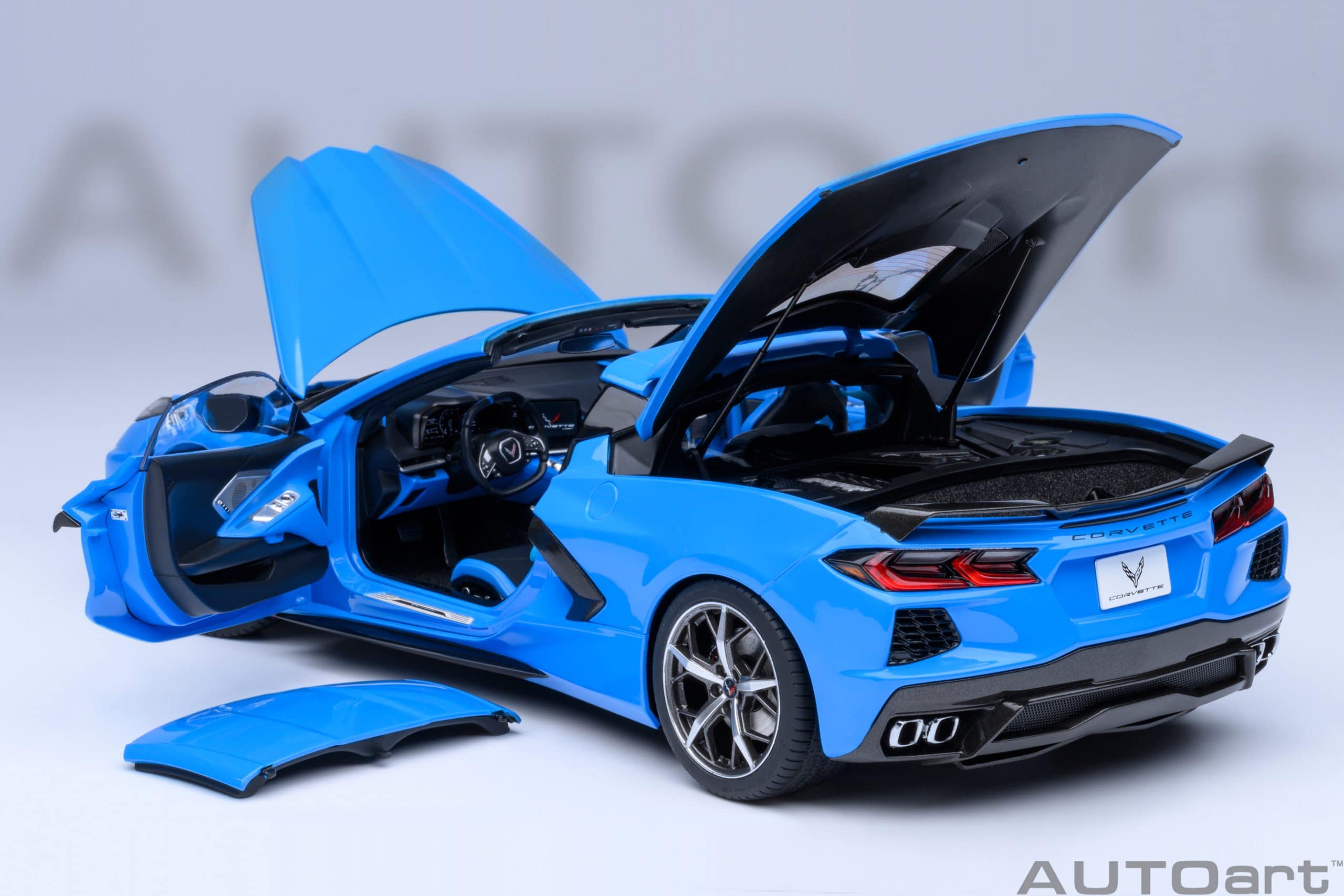 AUTOart Chevrolet Corvette C8 Stingray Z51 2020 1:18 - Rapid Blue – Bild 17