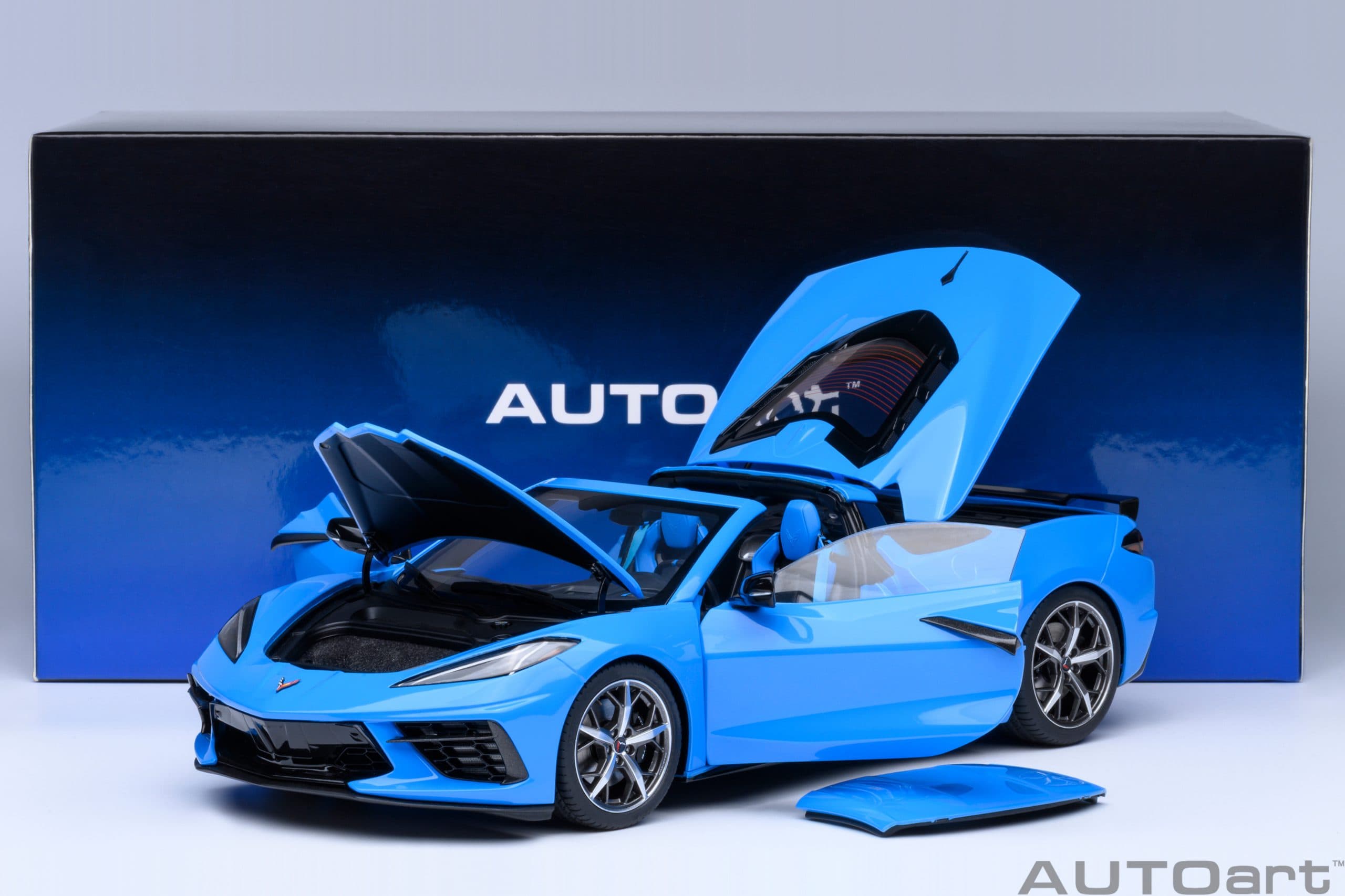 AUTOart Chevrolet Corvette C8 Stingray Z51 2020 1:18 - Rapid Blue – Bild 22
