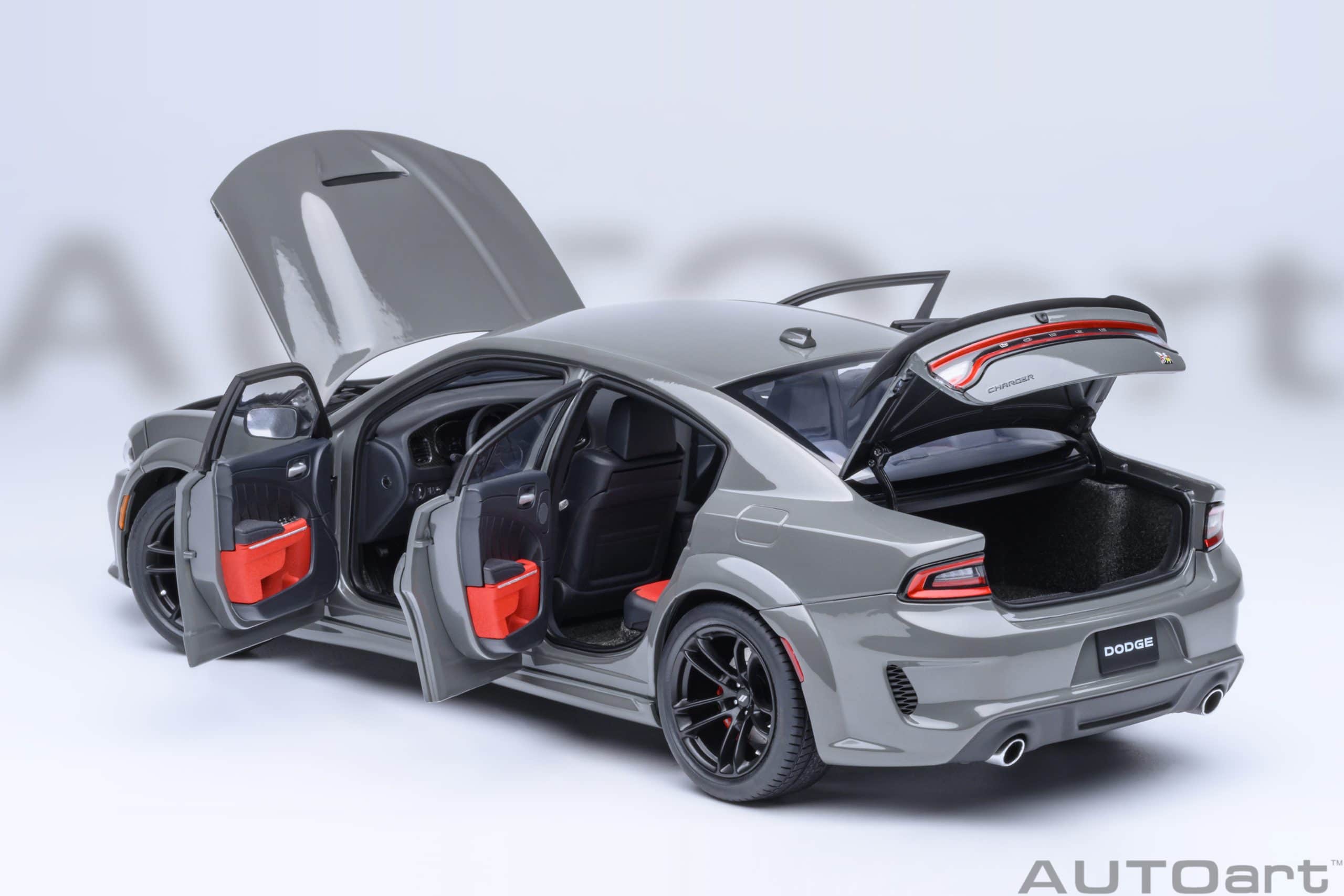 AUTOart Dodge Charger Scat Pack Widebody 1:18 - Destroyer Grey - Image 16
