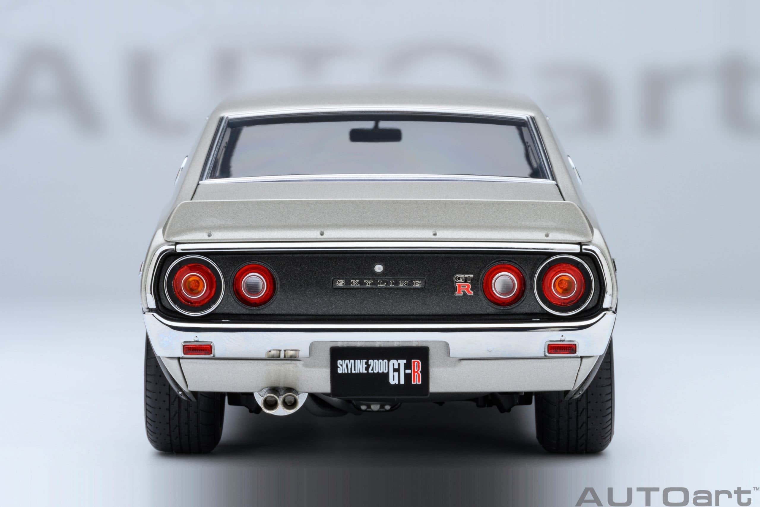 AUTOart Nissan Skyline 2000 GT-R 1973 (KPGC110) Tuned Version 1:18 - Silver - Image 6