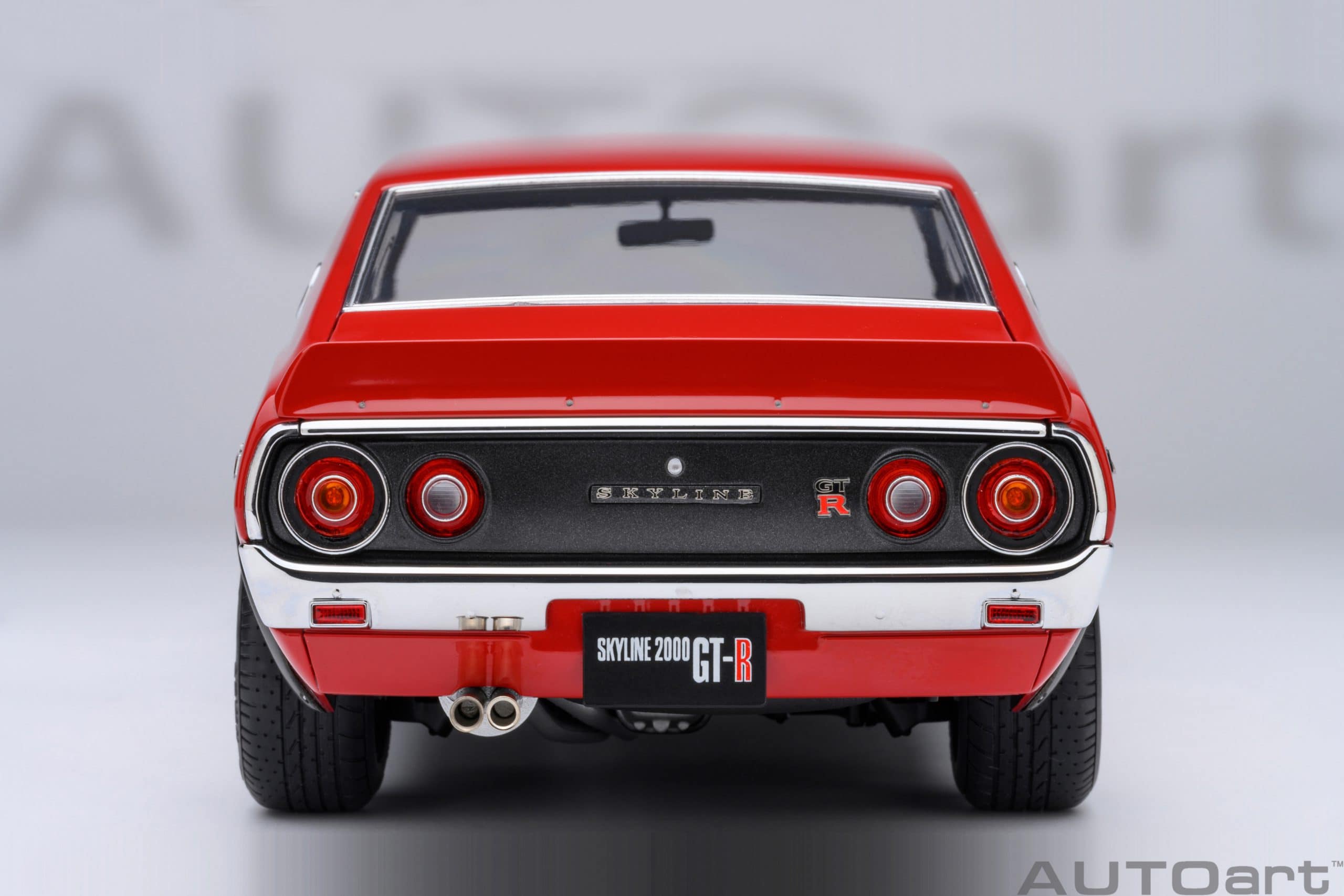 AUTOart Nissan Skyline 2000 GT-R 1973 (KPGC110) Tuned Version 1:18 - Red - Image 6